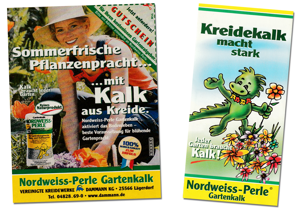 Die 80er Jahre mit Nordweiss-Perle | Garten- und Rasenkalk | Vereinigte Kreidewerke Dammann